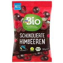 Maliny v horkej čokoláde, 50 g